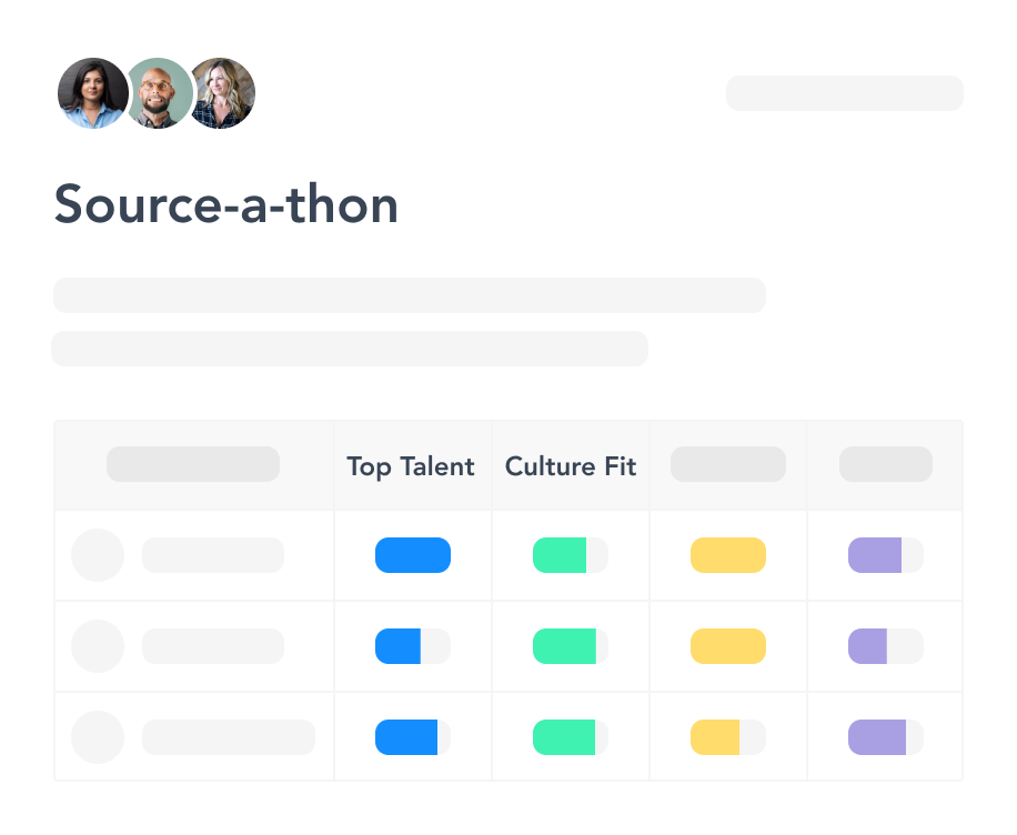 Source-a-thon user interface